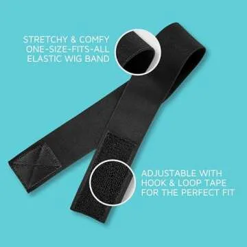 KISS Colors & Care Perfect Melt Elastic Band 1-⅛” - Lightweight, Stretchy, Non-Slip