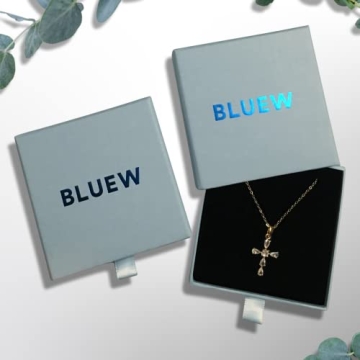 Dainty BLUEW Cross Pendant Necklace for Women - Stylish Jewelry