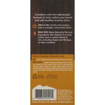 Every Man Jack Sandalwood Beard Oil - Natural & Hydrating 1 oz