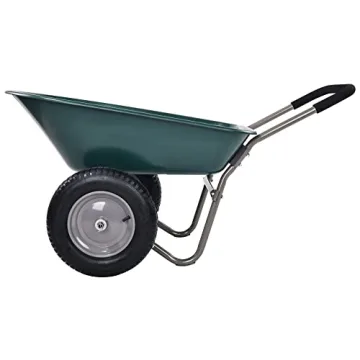 Elevon Dual-Wheel Wheelbarrow for Easy Gardening