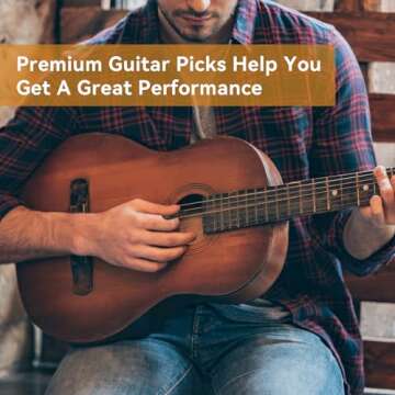 PEASUG Colorful Guitar Picks - Vibrant 120 Picks Set