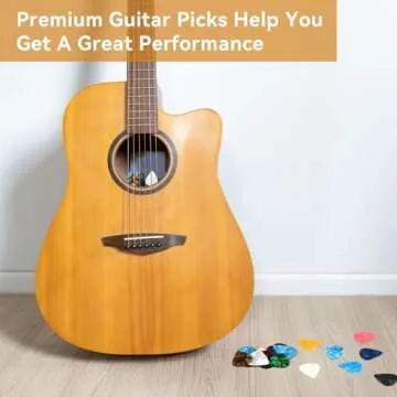 PEASUG Colorful Guitar Picks - Vibrant 120 Picks Set