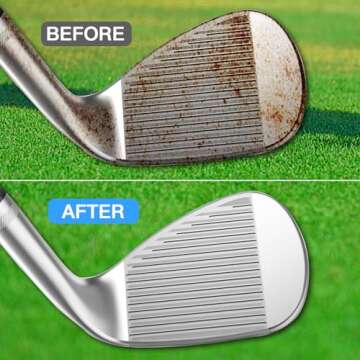 XQ XIAO QIAO Golf Club Polish - 10oz Golf Club Cleaner - Large Capacity Golf Club Polishing Kit Esse...