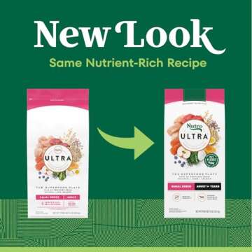 Nutro Ultra Adult Small Breed Dry Dog Food, Chicken, Lamb and Salmon Protein Trio, 8 lb. Bag