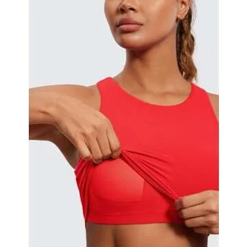 Comfortable High Neck Longline Sports Bra for Women