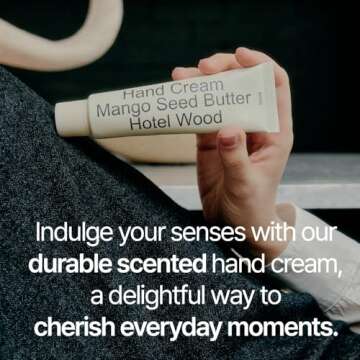 hetras. Perfume Hand Cream - Hotel Wood, Forest and Woody Scent | Korean Subtle Perfumed Hand Moisturizer with Mango Seed & Shea Butter | Hydrates, Nourishes & Softens Very Dry Skin. 1.69oz.