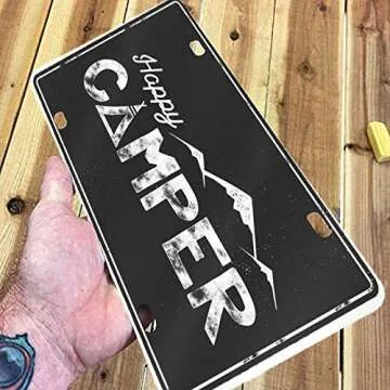 Delerain License Plate Cover for Fun Auto Home Decor