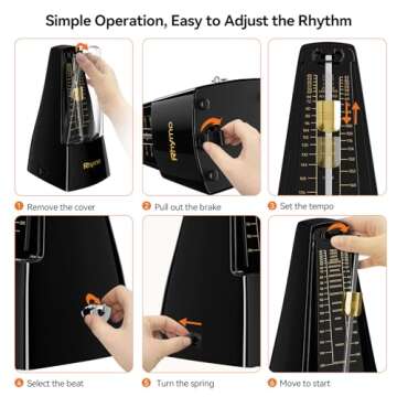 Rhymo Mechanical Metronome | 40-208 BPM for Musicians