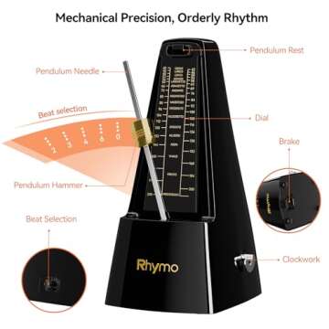 Rhymo Mechanical Metronome | 40-208 BPM for Musicians