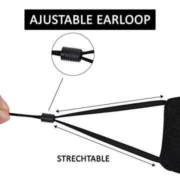 AECKS Fashion 3 Layer Reusable Cotton Face Masks 3-Pack