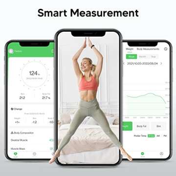 arboleaf Scales for Body Weight, FSA HSA Store Eligible Weight Scale with Body Fat, Digital Bathroom Scale, Smart Bluetooth Body Fat Scale Sync 14 Body Composition Analyzer with Other Fitness Apps