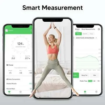 arboleaf Scales for Body Weight, FSA HSA Store Eligible Weight Scale with Body Fat, Digital Bathroom Scale, Smart Bluetooth Body Fat Scale Sync 14 Body Composition Analyzer with Other Fitness Apps
