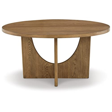 Dakmore Contemporary Round Dining Table by Ashley Furniture