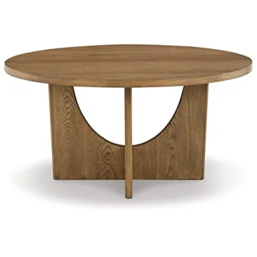 Dakmore Contemporary Round Dining Table by Ashley Furniture