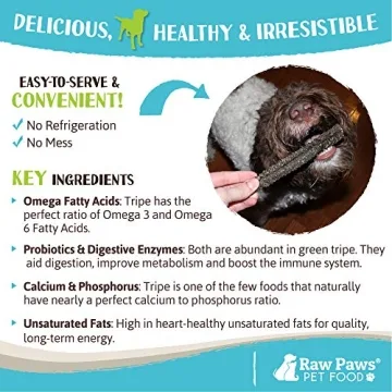 Raw Paws Green Lamb Tripe Sticks for Healthy Dogs