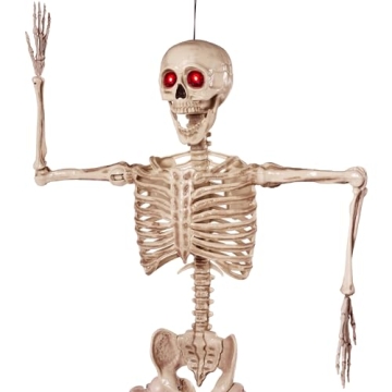 JOYIN 5.6 FT Halloween LED Life-Size Skeleton Decorations