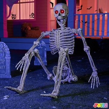 JOYIN 5.6 FT Halloween LED Life-Size Skeleton Decorations