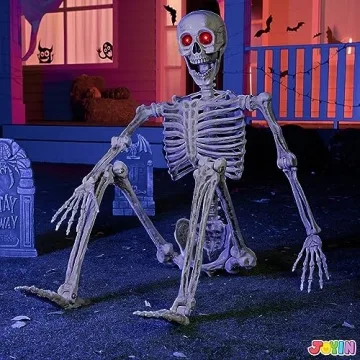 JOYIN 5.6 FT Halloween LED Life-Size Skeleton Decorations