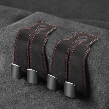 SUNCARACCL 2 Pack Car Headrest Hooks - Perfect for Organizing Purses & Bags