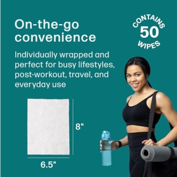 Dew Well Refresh Deodorant Wipes - 50 Individually Wrapped Wipes