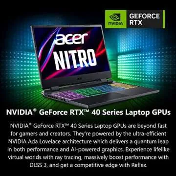 Acer Nitro 5 Gaming Laptop | Intel 12th Gen i7-12650H | NVIDIA GeForce RTX 4060 Laptop GPU | 15.6” FHD 144Hz IPS Display | 16GB DDR5 | 1TB Gen 4 SSD | Killer Wi-Fi 6 | RGB Backlit KB | AN515-58-781P