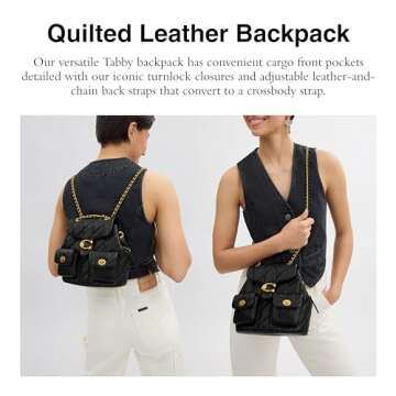 Coach Tabby Backpack, Black