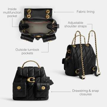 Coach Tabby Backpack, Black