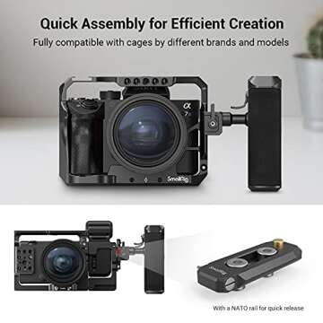 SmallRig 3260 Push-Button Rotating NATO Handle for DSLR