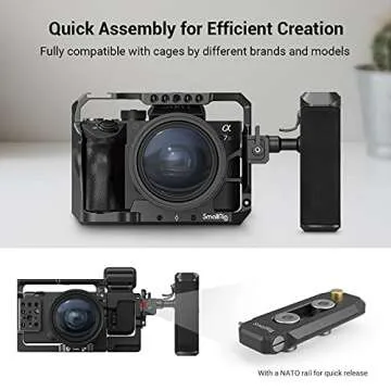 SmallRig 3260 Push-Button Rotating NATO Handle for DSLR