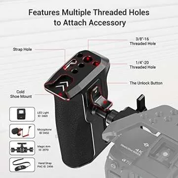 SmallRig 3260 Push-Button Rotating NATO Handle for DSLR