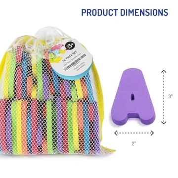 Fun Bath Foam Letters & Numbers Set for Kids