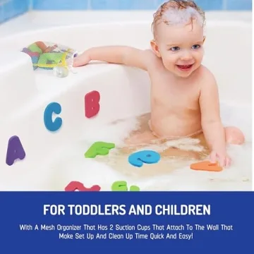 Fun Bath Foam Letters & Numbers Set for Kids