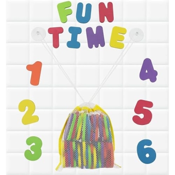 Fun Bath Foam Letters & Numbers Set for Kids