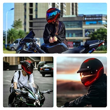 ZUOYOUZ Motorcycle Helmet Light for Night Visibility
