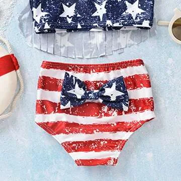 Toddler Girls 4th of July Bikini Swimsuit Set