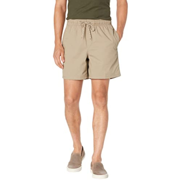 Amazon Essentials Men's 6" Inseam Drawstring Short for Summer Adventures