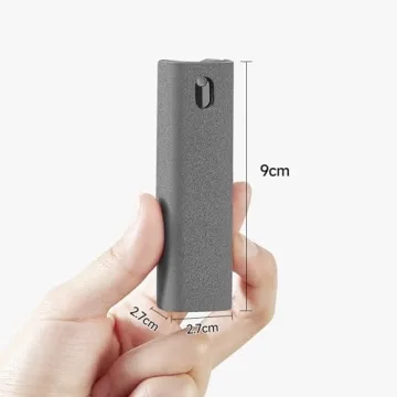 YTT Touchscreen Mist Cleaner, Screen Cleaner, for All Phones, Laptop and Tablet Screens,Two in One Spray and Microfiber Cloth (Grey)