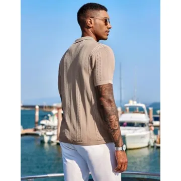 Versatile COOFANDY Men's Knit Shirt for Summer Style