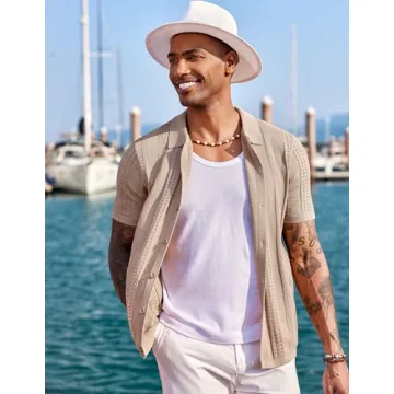 Versatile COOFANDY Men's Knit Shirt for Summer Style