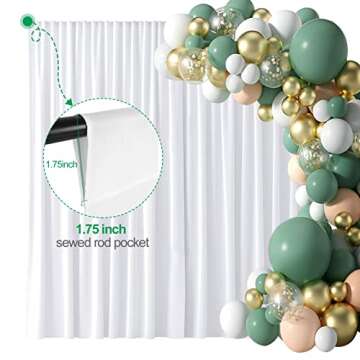 EMART 10Ft Photo Studio with White Backdrop for Versatile Use