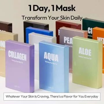 LAPCOS Vita C Sheet Mask - Vitamin C Skin Glow 5-Pack