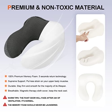 Cirorld Neck Pillow - Memory Foam with Hood for Travel Comfort