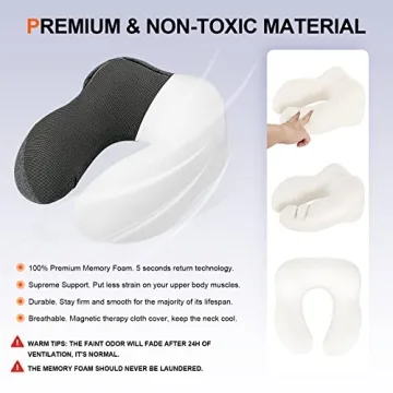 Cirorld Neck Pillow - Memory Foam with Hood for Travel Comfort