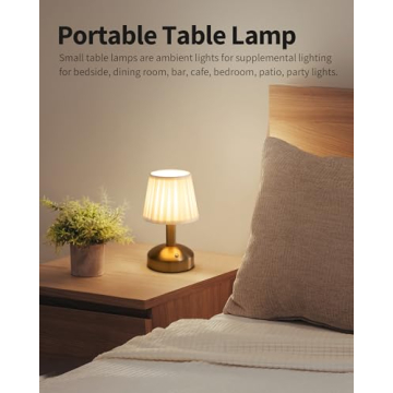 KDG Portable Cordless Table Lamp for Home Décor