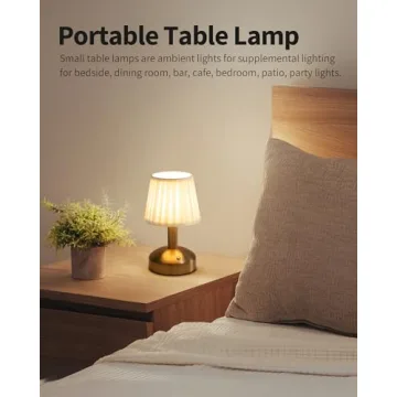 KDG Portable Cordless Table Lamp for Home Décor