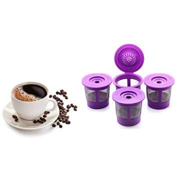 Reusable K Cups for Keurig - Eco-Friendly Coffee Pods - 4 Pack