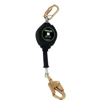 Frontline RPG20' Cable SRL with Steel Snap Hook End | 3/16" Galvanized Steel Cable | Lightweight, Durable | Swivel Anchorage Eye | 310 lbs Capacity | ANSI & OSHA Compliant