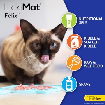 LickiMat Felix Fun Fish-Shaped Slow Feeder for Cats