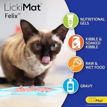 LickiMat Felix Fun Fish-Shaped Slow Feeder for Cats