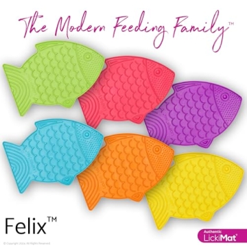 LickiMat Felix Fun Fish-Shaped Slow Feeder for Cats